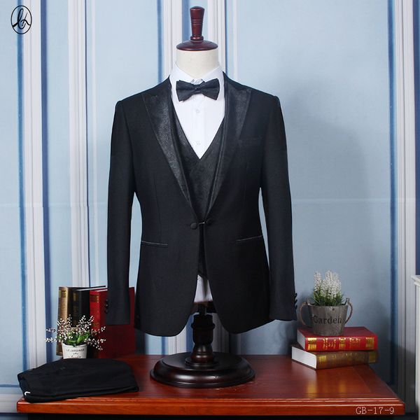 new arrival fashion casual men single breasted formal suit+pants+vest wedding dress set plus size m xl xxl3xl 4xl, White;black
new arrival fashion casual men single breasted formal suit+pants+vest wedding dress set plus size m xl xxl3xl 4xl, White;black