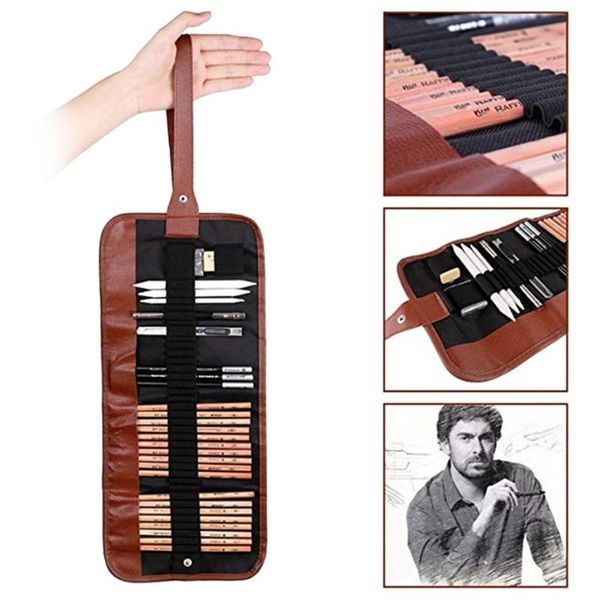 art supplies artist sketching kit canvas roll up pencil case for beginners child professional pencil set drawing kit wood bags
art supplies artist sketching kit canvas roll up pencil case for beginners child professional pencil set drawing kit wood bags