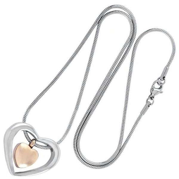 golden heart openable pendant double heart shape necklace urn necklace stainless steel jewelry souvenir gift for pet ashes, Silver
golden heart openable pendant double heart shape necklace urn necklace stainless steel jewelry souvenir gift for pet ashes, Silver