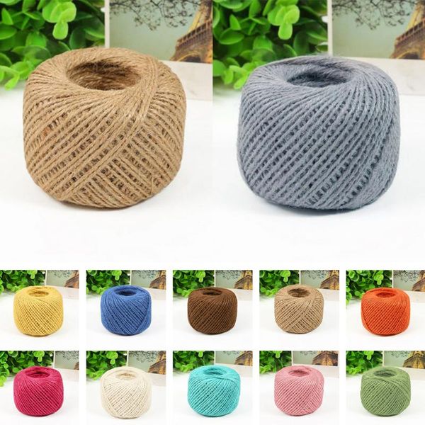 15 colors rope 2mm 50m burlap natural fiber jute twine rope cord string craft diy gift decor, Black;white
15 colors rope 2mm 50m burlap natural fiber jute twine rope cord string craft diy gift decor, Black;white