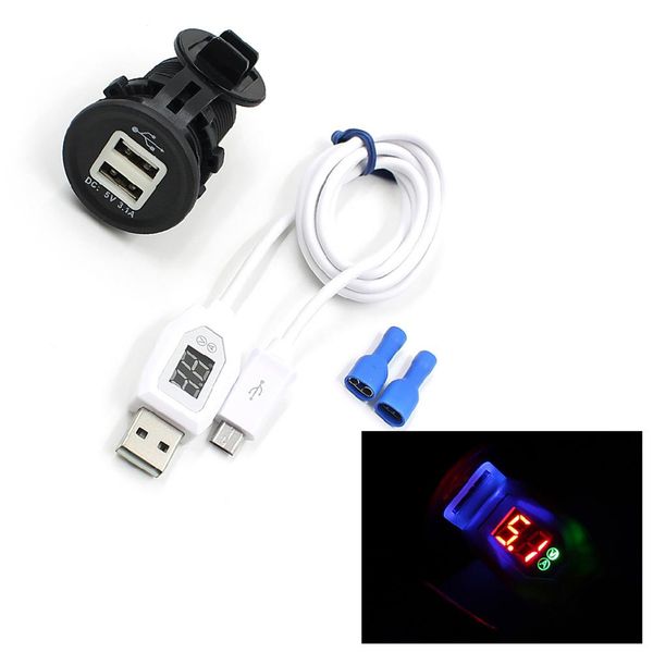 adeeing motorcycle cigarette lighter charger with current display cable for android phone tablet dual usb port cable
adeeing motorcycle cigarette lighter charger with current display cable for android phone tablet dual usb port cable