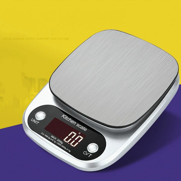stainless steel kitchen electronic scale precision baking gram electronic scale household food scales 3kg/ 5kg/ 10kg 3 specifications
stainless steel kitchen electronic scale precision baking gram electronic scale household food scales 3kg/ 5kg/ 10kg 3 specifications