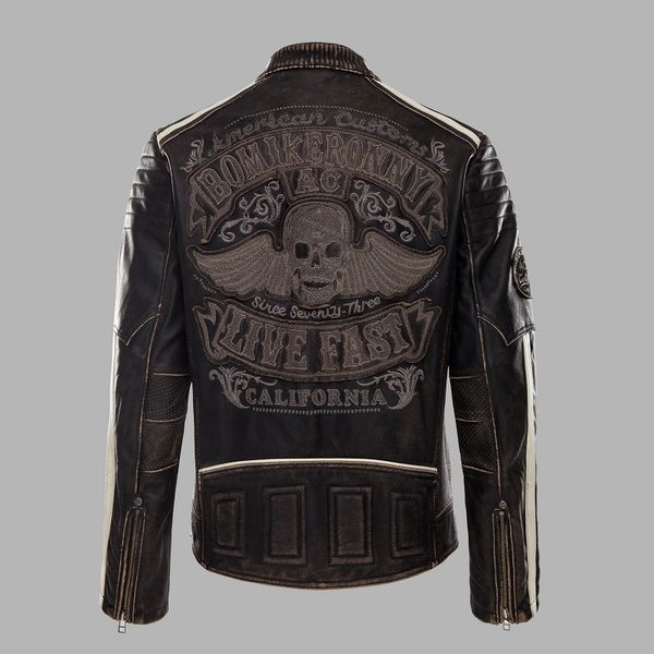 мужские handmade старый harley мотоцикл одежда куртка кожаная куртка кожа кожа мужской, Black
мужские handmade старый harley мотоцикл одежда куртка кожаная куртка кожа кожа мужской, Black
