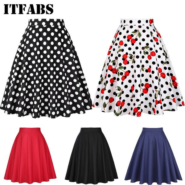 hirigin elegant office skirt new women summer high waist skirt sundress pure color wave dot cherry black s
hirigin elegant office skirt new women summer high waist skirt sundress pure color wave dot cherry black s