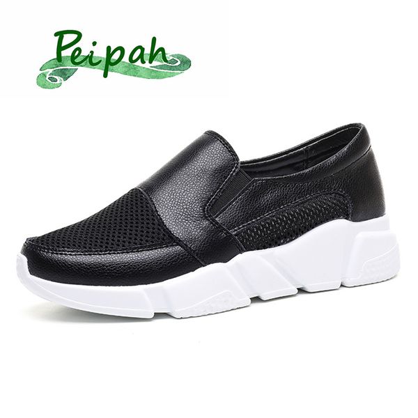 peipah 2020 spring fashion women genuine leather shoes woman platform sneakers ladies slip-on white trainers femme shoe, Black
peipah 2020 spring fashion women genuine leather shoes woman platform sneakers ladies slip-on white trainers femme shoe, Black