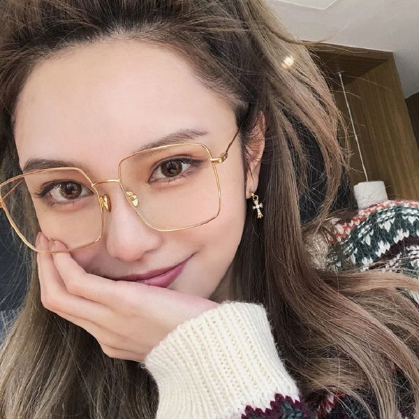 ke dun big square frame retro flat light presbyopia myopia frame 6237, Black
ke dun big square frame retro flat light presbyopia myopia frame 6237, Black