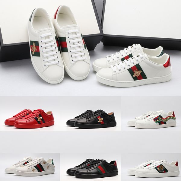 2020 men women sneaker fashion casual shoes luxury snake ace bee stripes shoe low leather sneakers vintage skateboard shoes trainers, White;red
2020 men women sneaker fashion casual shoes luxury snake ace bee stripes shoe low leather sneakers vintage skateboard shoes trainers, White;red