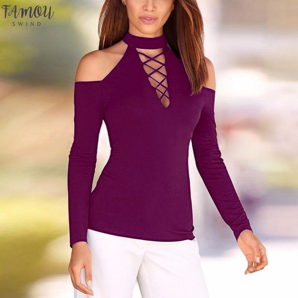 women t shirts and women ladies long sleeve solid strapless loose pullover shirt camiseta mujer, White
women t shirts and women ladies long sleeve solid strapless loose pullover shirt camiseta mujer, White