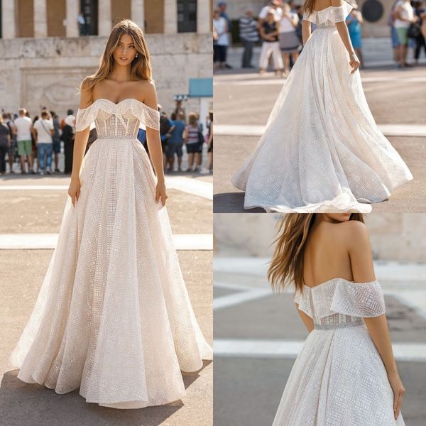 берта 2019 дизайнер свадебные платья с плеча кружева аппликация бусины линия чешские свадебные платья повседневная невеста пляж vestidos де, White
берта 2019 дизайнер свадебные платья с плеча кружева аппликация бусины линия чешские свадебные платья повседневная невеста пляж vestidos де, White