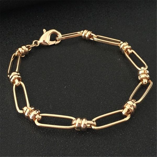 2020 new fashion women gold color oval linked chain bracelet for boho statement female jewelry, Black
2020 new fashion women gold color oval linked chain bracelet for boho statement female jewelry, Black