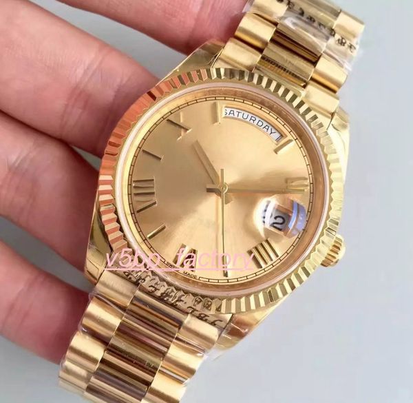 classic series luxury men's watch watches 228239 218239 yellow dial 40mm 18k rose gold asia eta 2813 movement automatic mens watch watc, Slivery;brown 
classic series luxury men's watch watches 228239 218239 yellow dial 40mm 18k rose gold asia eta 2813 movement automatic mens watch watc, Slivery;brown