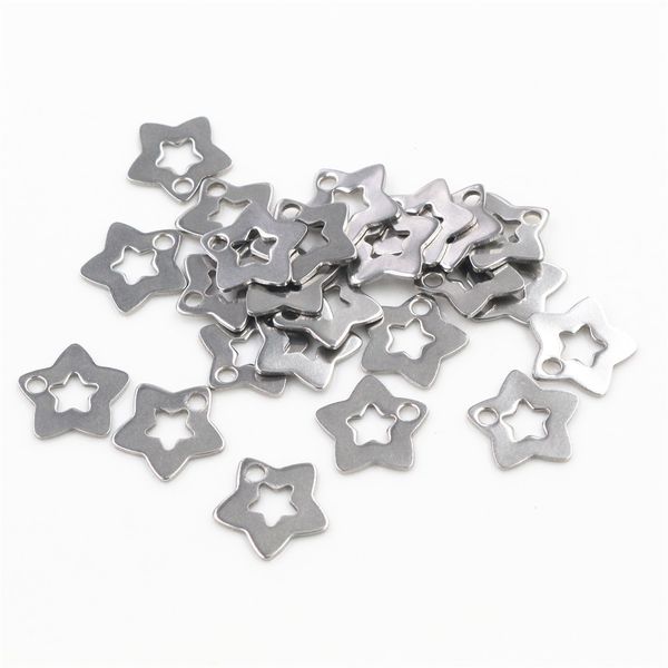 30pc/lot hollow charms 316 stainless steel five-pointed star hollow cute for necklace pendant charms diy jewelry making, Silver
30pc/lot hollow charms 316 stainless steel five-pointed star hollow cute for necklace pendant charms diy jewelry making, Silver