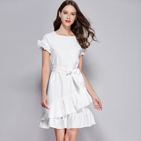 high-end women's dress supply of goods 2019 summer new style yang mi celebrity style white flounced elegant dress, White;black
high-end women's dress supply of goods 2019 summer new style yang mi celebrity style white flounced elegant dress, White;black