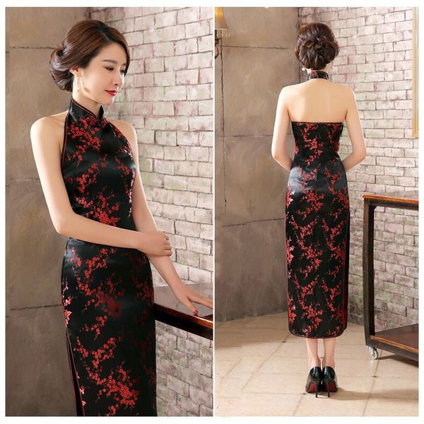 black long cheongsam traditional chinese style womens backless costume dress new satin slim qipao vestido size s l xl xxl xxxl, White;black
black long cheongsam traditional chinese style womens backless costume dress new satin slim qipao vestido size s l xl xxl xxxl, White;black