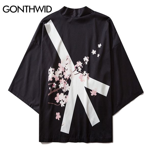 gonthwid anti-war peace cherry blossoms print japanese kimono cardigan shirts jackets streetwear hip hop summer casual coat, Black;brown
gonthwid anti-war peace cherry blossoms print japanese kimono cardigan shirts jackets streetwear hip hop summer casual coat, Black;brown