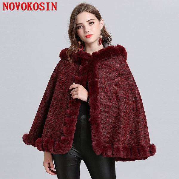 sc330 2019 women casual loose capes new winter warm thick plus velvet knitted shawl faux fur neck cardigan cloak with hat, Black
sc330 2019 women casual loose capes new winter warm thick plus velvet knitted shawl faux fur neck cardigan cloak with hat, Black