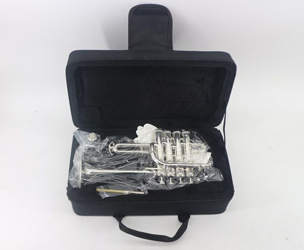 new professional new silver piccolo trumpet 4 piston horn bb/a 2 leadpipe mouthpiece
new professional new silver piccolo trumpet 4 piston horn bb/a 2 leadpipe mouthpiece