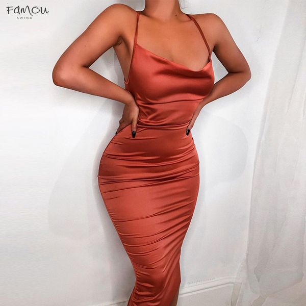Summer Vestidos Women Long Dress Satin Sleeveless Bandage Backless Elegant Party Dress 2019 Sexy Elegant Hollow Out Designer Clothes
Summer Vestidos Women Long Dress Satin Sleeveless Bandage Backless Elegant Party Dress 2019 Sexy Elegant Hollow Out Designer Clothes