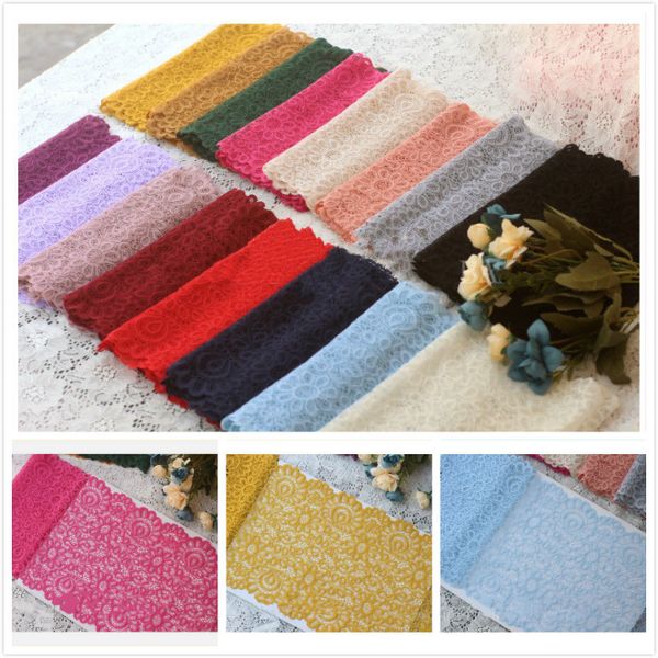5 yard/lot stretch lace trim wide 18cm handmade diy underclothes bra sewing lash fabric garment accessories 16 color, Pink;blue
5 yard/lot stretch lace trim wide 18cm handmade diy underclothes bra sewing lash fabric garment accessories 16 color, Pink;blue