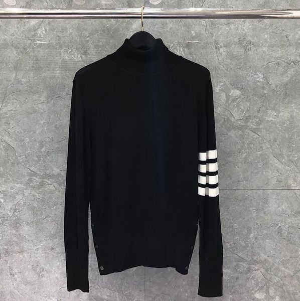 2020 fashion tb brand sweaters men women slim fit turtleneck pullovers clothing striped wool winter casual coat, White;black
2020 fashion tb brand sweaters men women slim fit turtleneck pullovers clothing striped wool winter casual coat, White;black