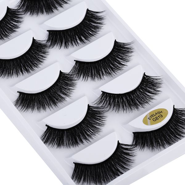 5 pairs 5d mink eyelashes natural false eyelashes lashes soft fake extension makeup wholesale
5 pairs 5d mink eyelashes natural false eyelashes lashes soft fake extension makeup wholesale