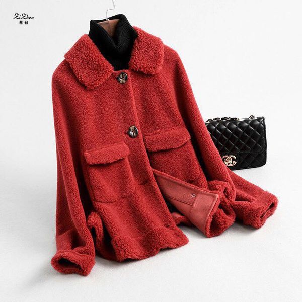 zizhen spring autumn new woman natural wool lamb fur real fur coat with turn-down collar jacket button shorts 190606-12.59346, Black;brown
zizhen spring autumn new woman natural wool lamb fur real fur coat with turn-down collar jacket button shorts 190606-12.59346, Black;brown
