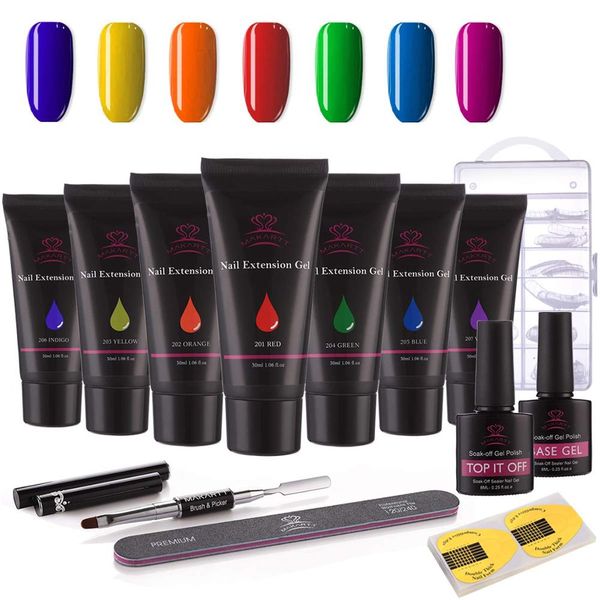 makarp-22 poly nail extension gel kit rainbow color nail builder gel thickening solution equipment
makarp-22 poly nail extension gel kit rainbow color nail builder gel thickening solution equipment