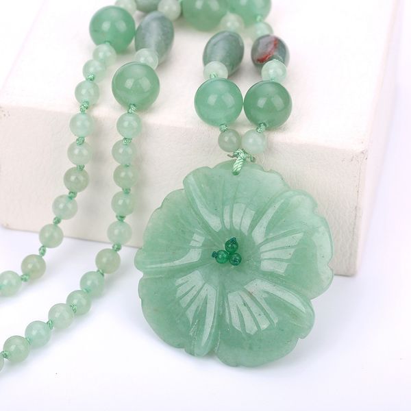 natural stone necklaces women's jewelry aventurine jade flowers pendant hand carved crystal prom exaggerated boho necklace mix
natural stone necklaces women's jewelry aventurine jade flowers pendant hand carved crystal prom exaggerated boho necklace mix