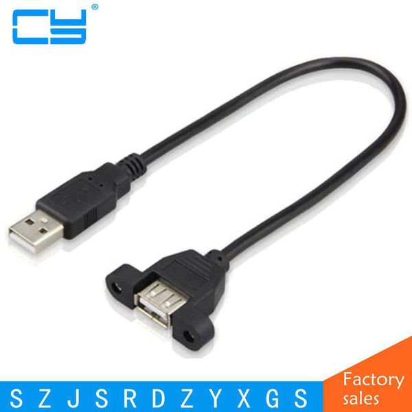 usb 2.0 a type male to female extension cable with screws for panel mount
usb 2.0 a type male to female extension cable with screws for panel mount