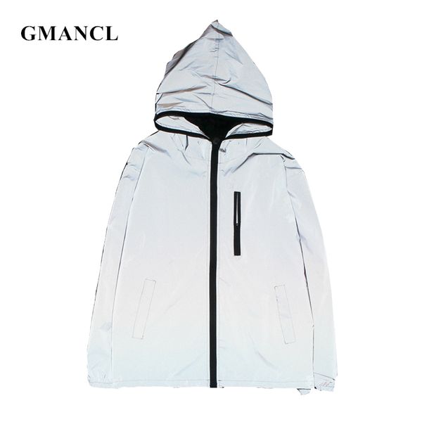 men loose 3m full reflective hooded zipper windbreaker jacket hip hop casual waterproof coats plus size 3xl 4xl, Black;brown
men loose 3m full reflective hooded zipper windbreaker jacket hip hop casual waterproof coats plus size 3xl 4xl, Black;brown