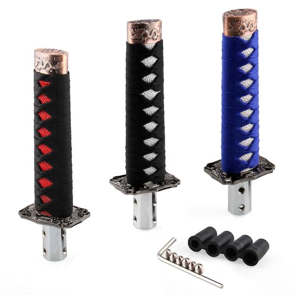 jdm samurai sword gear stick shift knob shifter katana metal with 12mm hole 3 colors
jdm samurai sword gear stick shift knob shifter katana metal with 12mm hole 3 colors
