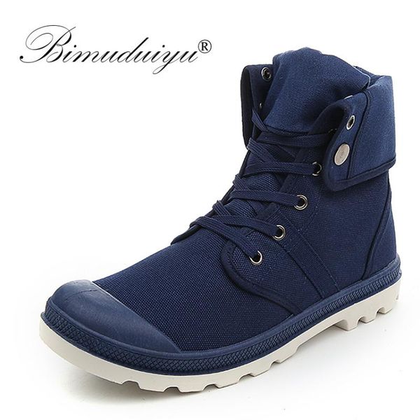 bimuduiyu autumn winter men canvas boots army combat style fashion high-ankle boots non-slip breathable canvas shoe, Black
bimuduiyu autumn winter men canvas boots army combat style fashion high-ankle boots non-slip breathable canvas shoe, Black