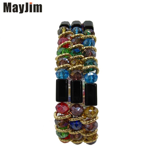 mayjim feminine elastic charm luxurious crystal bead bracelet handmade beading retro multilayer fashion bracelet womens jewelry, Black
mayjim feminine elastic charm luxurious crystal bead bracelet handmade beading retro multilayer fashion bracelet womens jewelry, Black