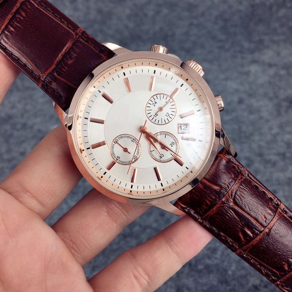 2019 fashion stainless steel quartz man leather watch japan movement watches rose gold wristwatches brand male clock brown/big quartz clock, Slivery;brown
2019 fashion stainless steel quartz man leather watch japan movement watches rose gold wristwatches brand male clock brown/big quartz clock, Slivery;brown