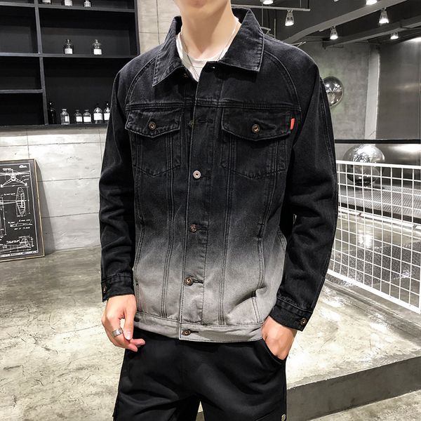 denim jacket men's gradient color drop-shoulder sleeve cowboy clothing loose version interior p78, Black;brown
denim jacket men's gradient color drop-shoulder sleeve cowboy clothing loose version interior p78, Black;brown