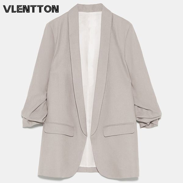 2020 spring autumn women vintage linen suit jacket solid pockets casual loose cardigan coat female office blazers mujer, White;black
2020 spring autumn women vintage linen suit jacket solid pockets casual loose cardigan coat female office blazers mujer, White;black