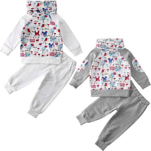 2pcs toddler baby girl winter clothes graffiti sweatshirt pants outfits, White
2pcs toddler baby girl winter clothes graffiti sweatshirt pants outfits, White