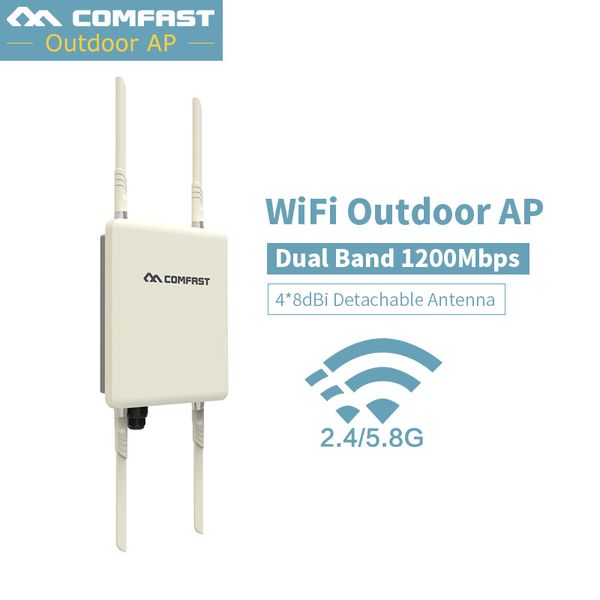 high performance outdoor wireless router cpe 1200mbps base ap 4*8dbi antenna 500mw (27dbm) wifi extending network bridge 48v poe
high performance outdoor wireless router cpe 1200mbps base ap 4*8dbi antenna 500mw (27dbm) wifi extending network bridge 48v poe