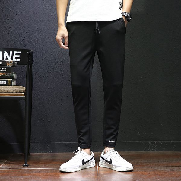 весна нового стиля мужской slim fit щиколотки брюки мальчик стильный drawstring повседневные брюки молодые мужчины stretch 2018, Black
весна нового стиля мужской slim fit щиколотки брюки мальчик стильный drawstring повседневные брюки молодые мужчины stretch 2018, Black