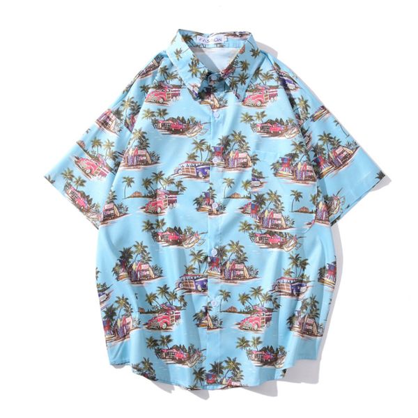 men's casual shirts shirt short sleeve harajuku loose half hawaiian beach floral trend men, White;black
men's casual shirts shirt short sleeve harajuku loose half hawaiian beach floral trend men, White;black