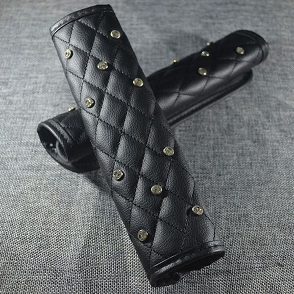 2pcs/pair car seat belt cover leather seat belt shoulder pad crystal rhinestones shoulder strap protection cover 
2pcs/pair car seat belt cover leather seat belt shoulder pad crystal rhinestones shoulder strap protection cover