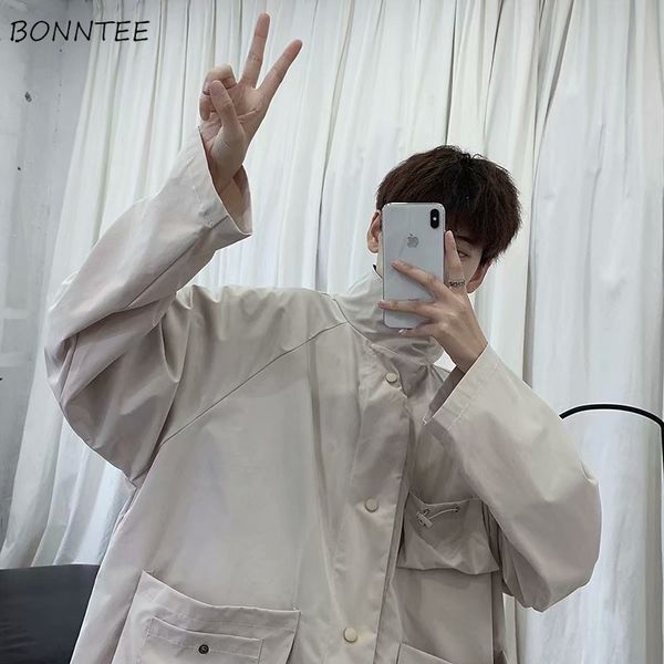 men's jackets windbreaker joggers men 2021 spring autumn solid korean cargo fashion outwear mens loose multi pockets bomber jacket, Black;brown
men's jackets windbreaker joggers men 2021 spring autumn solid korean cargo fashion outwear mens loose multi pockets bomber jacket, Black;brown