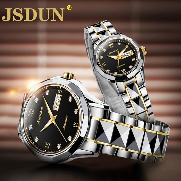 jsdun hollow couple mechanical watch sapphire mirror tungsten steel strap fashion ladies watches waterproof relógio de casal, Slivery;brown
jsdun hollow couple mechanical watch sapphire mirror tungsten steel strap fashion ladies watches waterproof relógio de casal, Slivery;brown