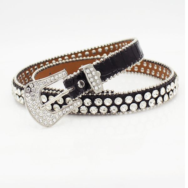 new trendy fashion luxury designer beautiful sparkling diamond zircon leather belt for woman dress jeans 110cm 3.6 ft, Black;brown
new trendy fashion luxury designer beautiful sparkling diamond zircon leather belt for woman dress jeans 110cm 3.6 ft, Black;brown