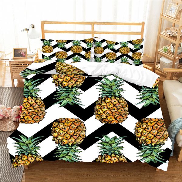double bedspread bedding coverlet pineapple printed duvet cover set with pillowcase king single size bed linens
double bedspread bedding coverlet pineapple printed duvet cover set with pillowcase king single size bed linens