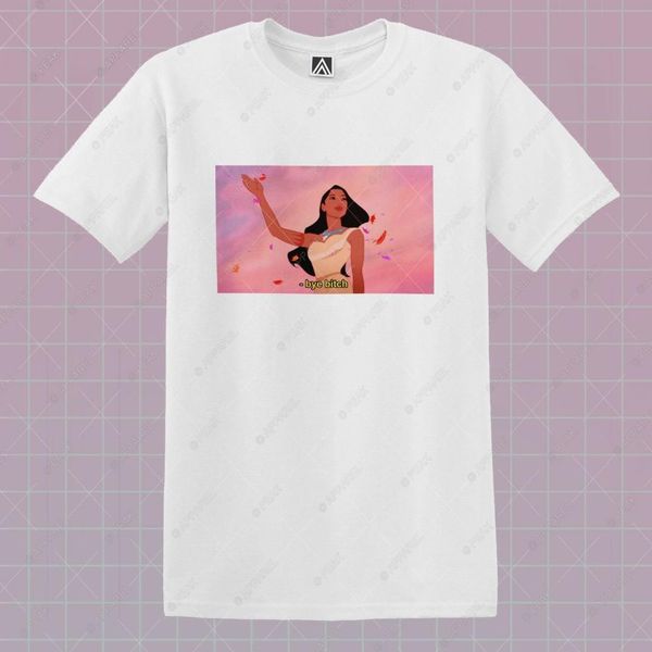 bye bitch t-shirt princess wingapo short sleeve tee pocahontas felicia funny top, White;black
bye bitch t-shirt princess wingapo short sleeve tee pocahontas felicia funny top, White;black