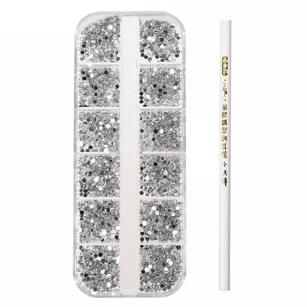 3000pcs 3d acrylic 2mm rhinestones gems studs nail art decoration kit + pen, Silver;gold
3000pcs 3d acrylic 2mm rhinestones gems studs nail art decoration kit + pen, Silver;gold