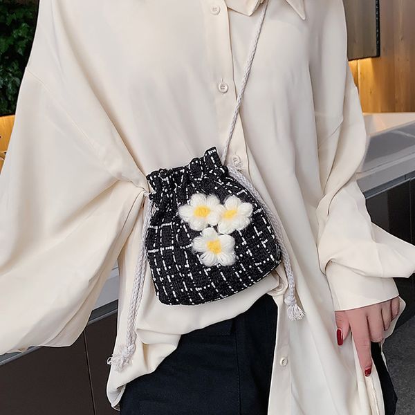 xiniu women's bag joker crossbody small flower woven bucket bag one shoulder drawstring dumplings sac pochette femme #0812
xiniu women's bag joker crossbody small flower woven bucket bag one shoulder drawstring dumplings sac pochette femme #0812