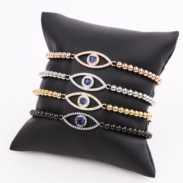 classic design cz pave eye charm small stainless steel beads macrame bracelet women men, Black
classic design cz pave eye charm small stainless steel beads macrame bracelet women men, Black