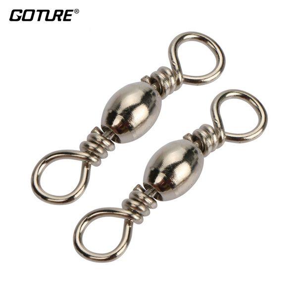 goture 200pcs/lot rolling barrel swivel fishing swivel stainless steel sea fishing hook connector size 10, 8, 6, 4, 2, 1/0
goture 200pcs/lot rolling barrel swivel fishing swivel stainless steel sea fishing hook connector size 10, 8, 6, 4, 2, 1/0